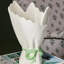 Cath Kidston Bouquet Ceramic Vase - White/Green