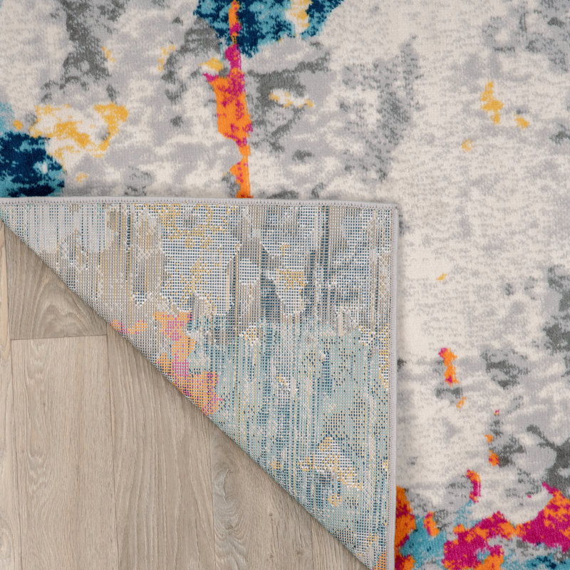 Riegelsville Abstract Indoor Rug, Runner 2' x 7'