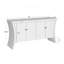 Console en bois avec pieds arqués en bois, fermoirs bronze-1046949503