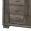Commode 6 tiroirs grise