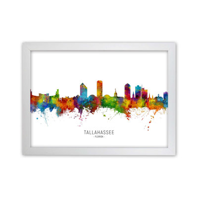 Tallahassee Florida Skyline by Michael Tompsett - Print