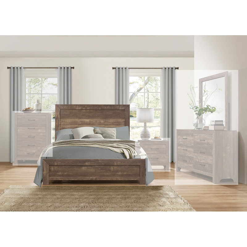 Claudette Bed, California King, Brown
