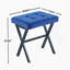 Stool/Chair,1Pcs,BLUE FABRIC,Metal Leg,40.5X33.5X44.5Cm-1749642299