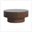 Table basse ronde avec rangement, placage en bois massif, décor moderne pour le salon, la chambre à coucher ou le bureau-268497392-268497397