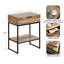 Table de bout en bois massif avec rangement Hachmann de 24,25 po de hauteur