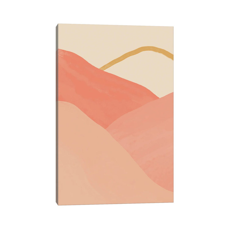 Mountains In Pink by Morgan Harper Nichols - Wrapped Canvas Print, 20.32 cm H x 30.48 cm W