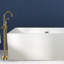 Robinet de baignoire autoportant avec douche à main en chrome-63552701