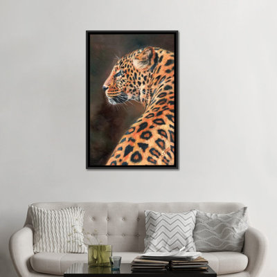 « leopard profile », impression sur toile