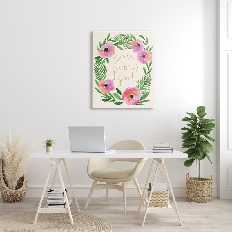 You Grow Girl - Impression sur toile, Toile tendue, H 40 po x l 30 po