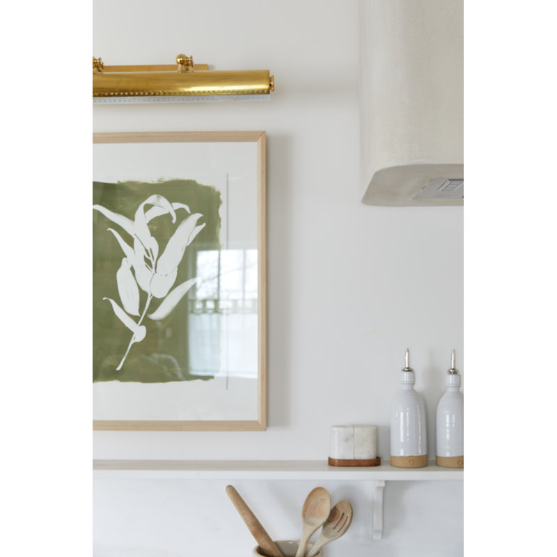 Hampshire - 3 Light Large Picture Light By Mark D. Sikes - Distressed Bronze Finish, Aged Brass