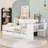 Wooden Daybed with Cabinets, Desk and Drawers-1428295403-1428295404