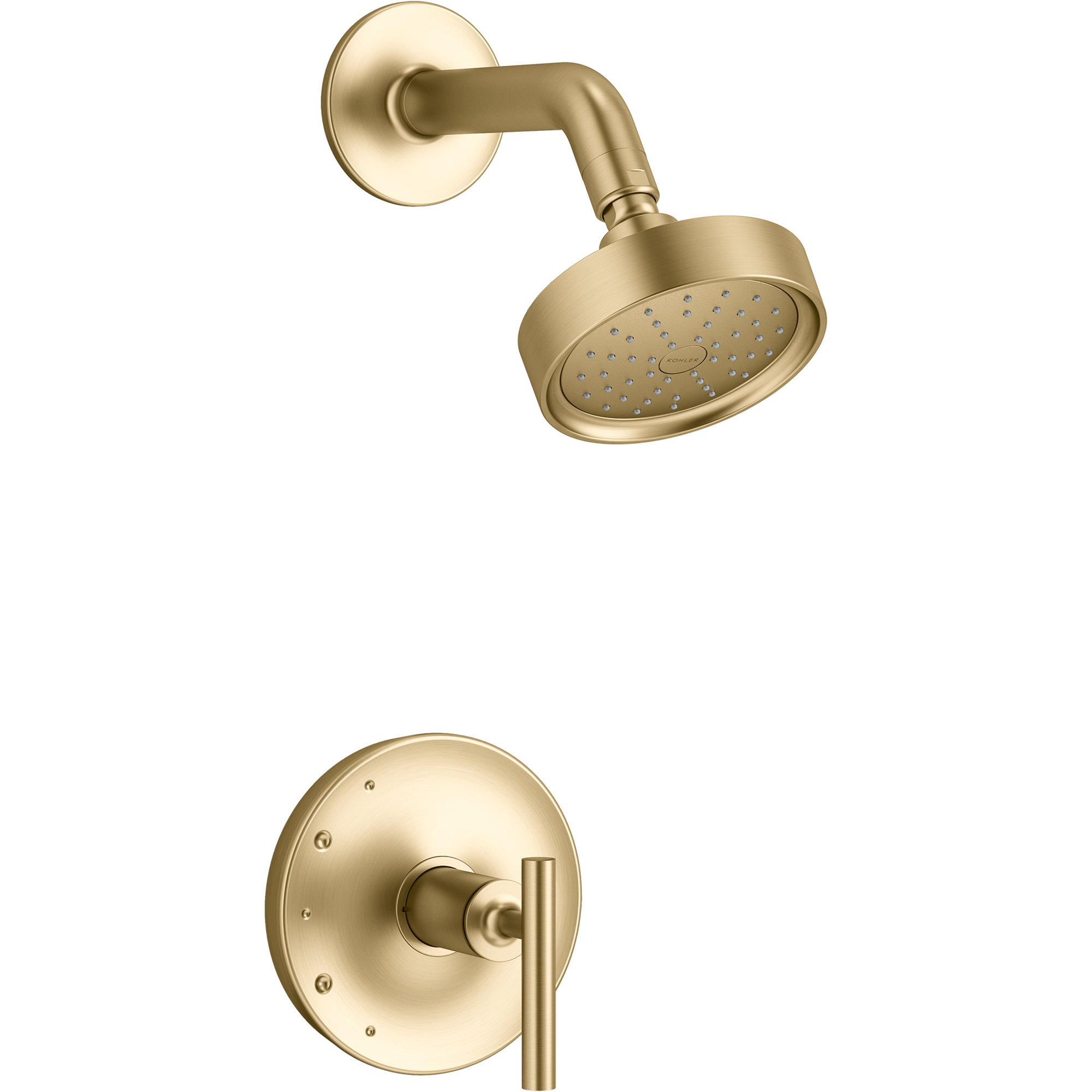 Purist Shower Trim, Lever Handle, Vibrant Brushed Moderne Brass