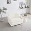 Fauteuil en chenille avec accoudoirs et 1 coussin décoratif-1918603937