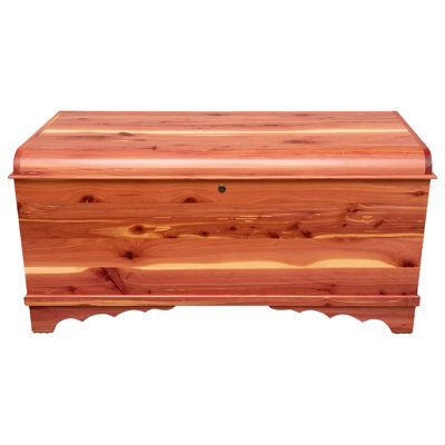 Waterfall Solid Wood Hope Chest, Cedar Wood, Natural Stain, 42"