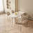 Abishan 62.99" Modern Rectangle Cream White Dining Table for 8 People-201815937-210642518