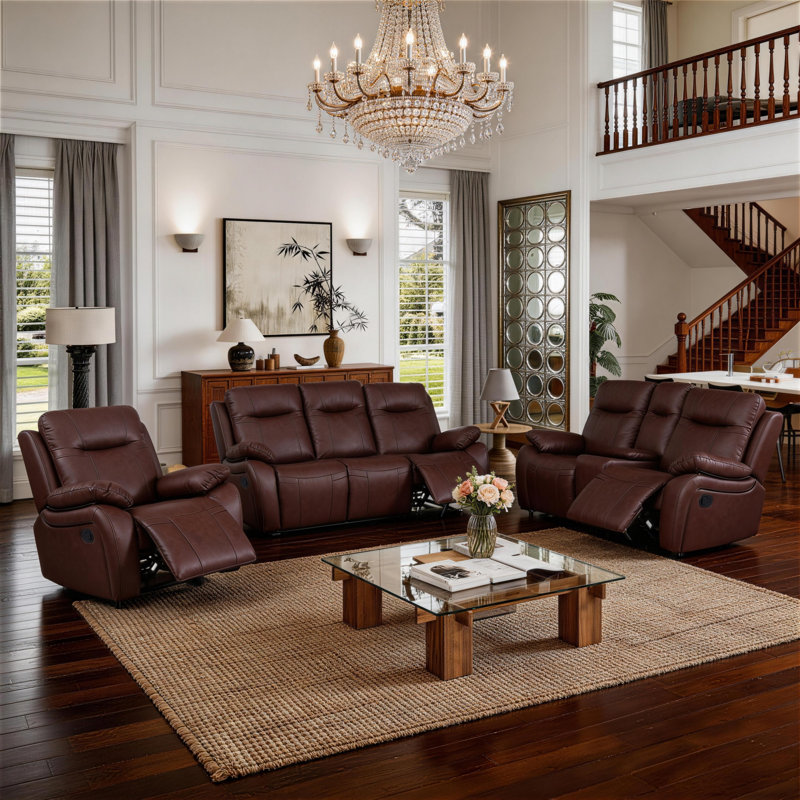 Manual Recliner Sofa & Loveseat & Chair