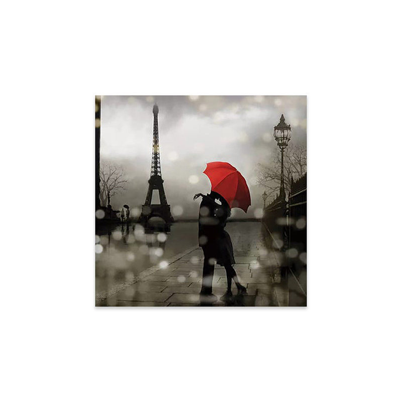 " Paris Romance " by Kate Carrigan, 24" H x 24" W x 0.25" D