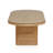 Tov Furniture Caren Natural Rattan and Glass Oval Dining Table