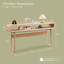 Console l 63 po en bois moderne avec tablettes ouvertes pour le salon, table de couloir-390359155
