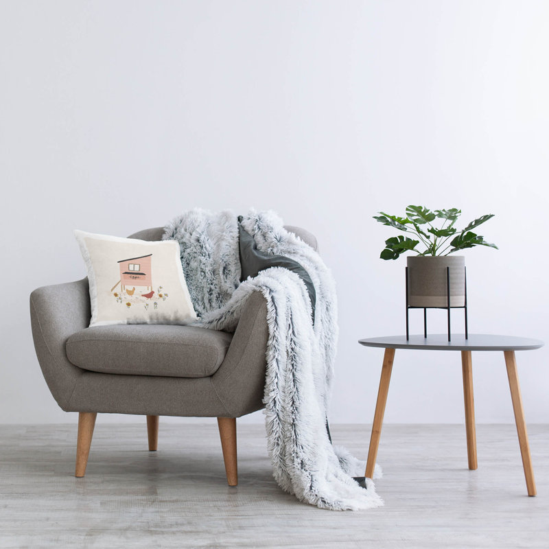 Polyester Throw Square Pillow Cover & Insert