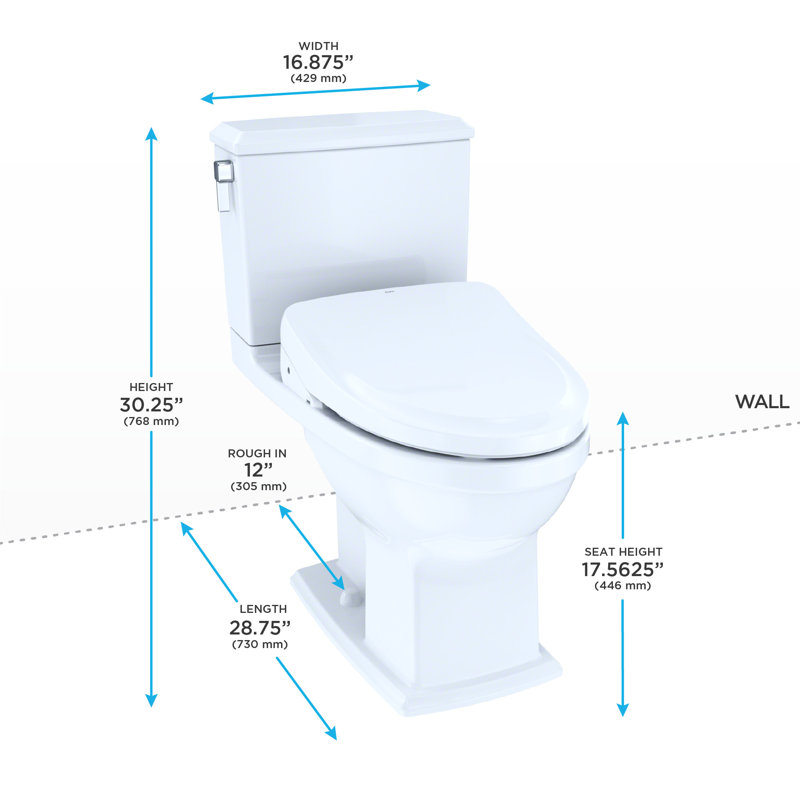 Connelly® Dual-Flush Elongated Two-Piece Toilet (Seat Included)