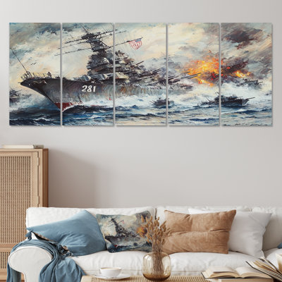 Aloma - USA Patriotist Wall Art - ensemble d'art mural moderne 5 pièces