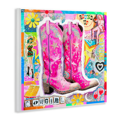 «Groovy Vintage Cowgirl Collage» par Jess Stempel