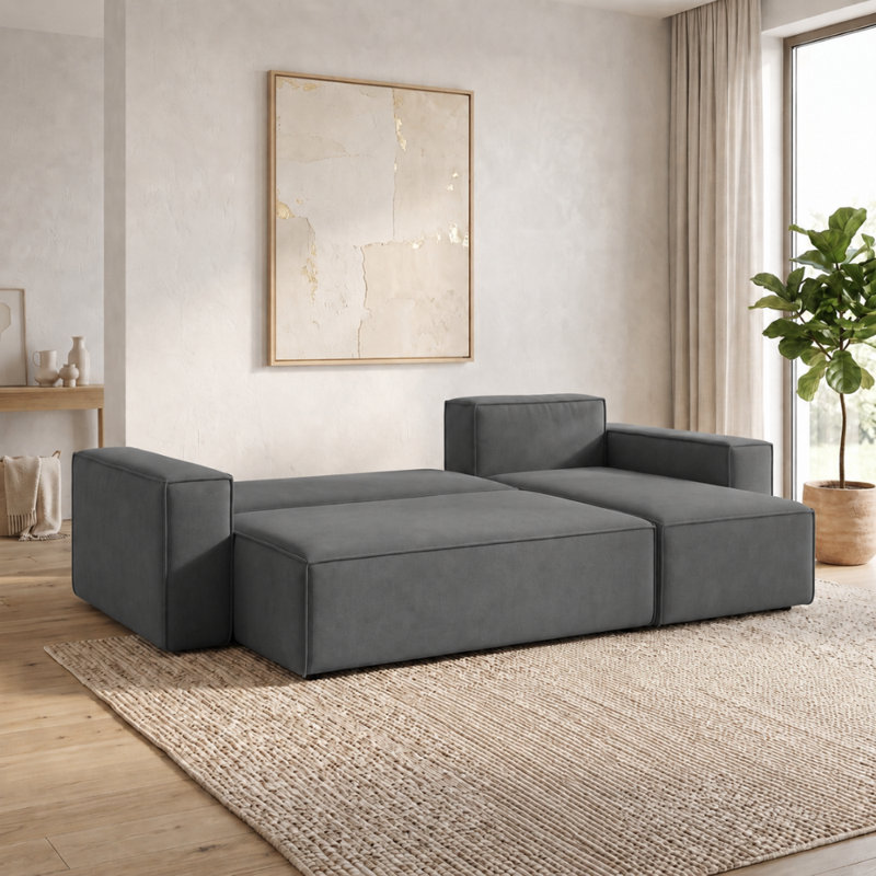 Rubeena 3 Seater Sofa Bed, Right Hand Facing