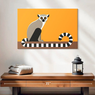 Crowle Ring Tailed Lemur Illustration