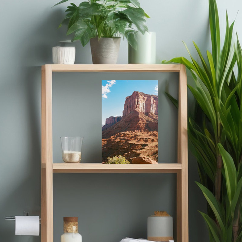 Monument Valley VI Abstract Contemporary Landscape Mountain Wall Art Print 1 Piece Wrapped Canvas Wall Art