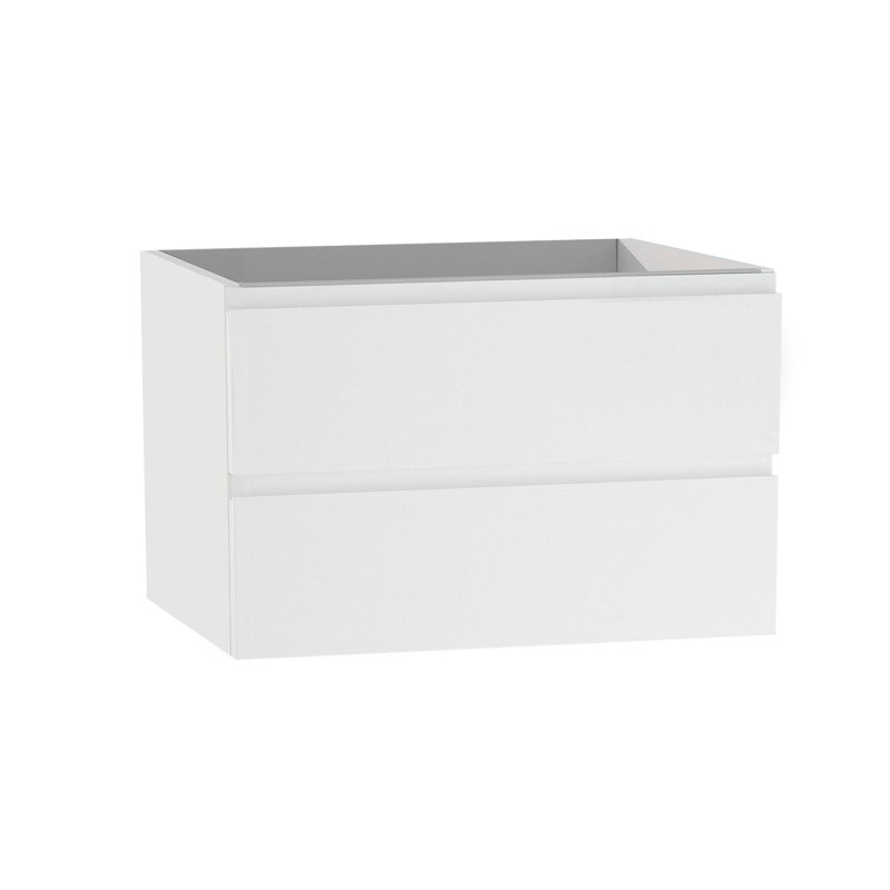 Meuble-lavabo simple 28 po avec lavabo brillant Toscana DAX Pasadena, Blanc
