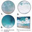 Vagues blanches et bleues vue aérienne IV - plage, art mural-1697639521-1697639530