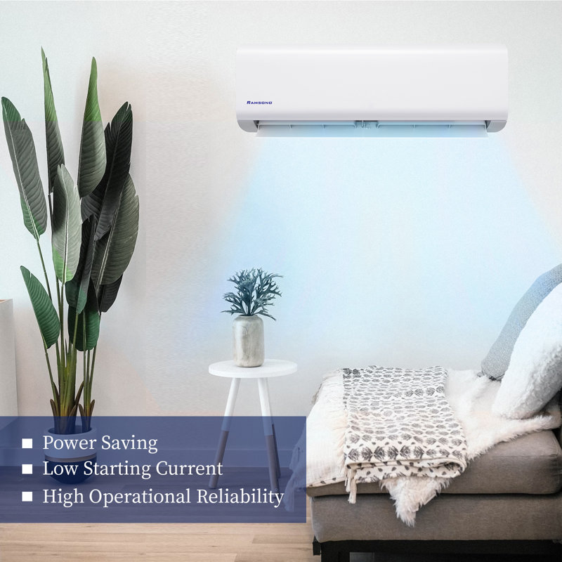 White 24000 BTU Wi-Fi Ductless Mini Split Air Conditioner with Heater and Remote
