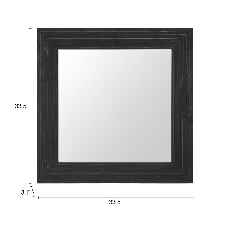 Miroir Kare noir