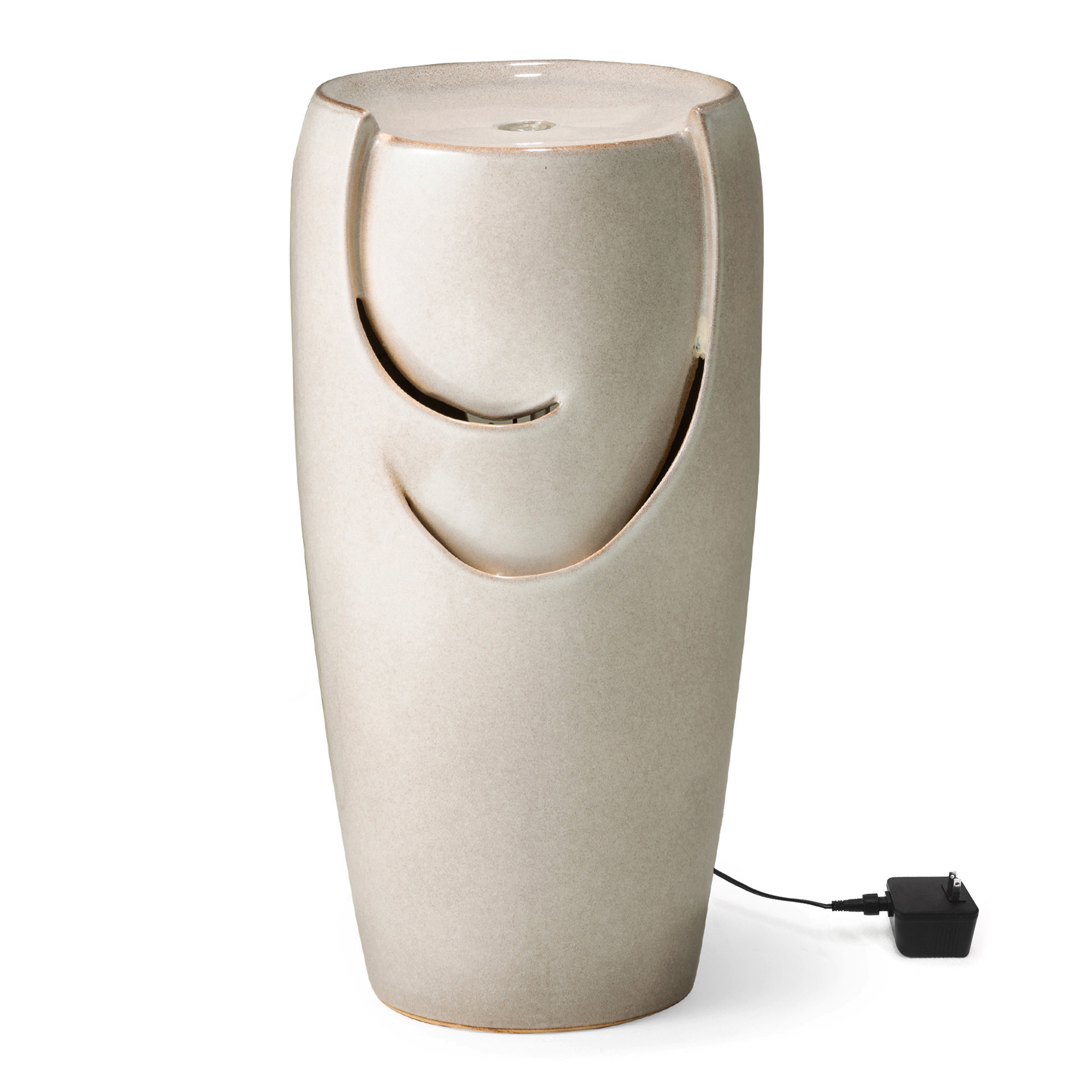 Rorer Fountain, 21.25" H x 12.25" W x 12.5" D, Beige