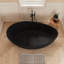 Fslefay 65'' Terrazzo Freestanding Solid Surface Concrete Soaking Bathtub-125177226