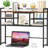 Desk Hutch Dorm, Countertop Storage Hutch With 5 Shelves For Computer Desk, Multipurpose Wood Desktop Display Organizer Rack For Home Office Dorm