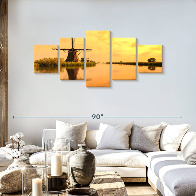 Windmill Power, 30" H x 68" W