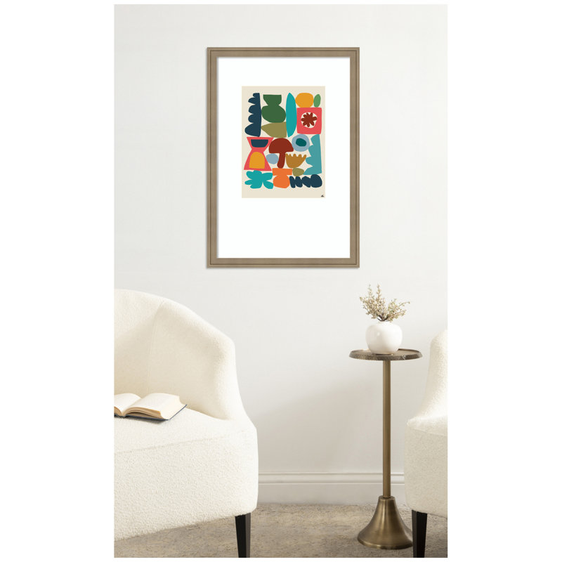 "Garden Chansons Pt 1" par Kelly Knaga, reproduction d'art encadrée