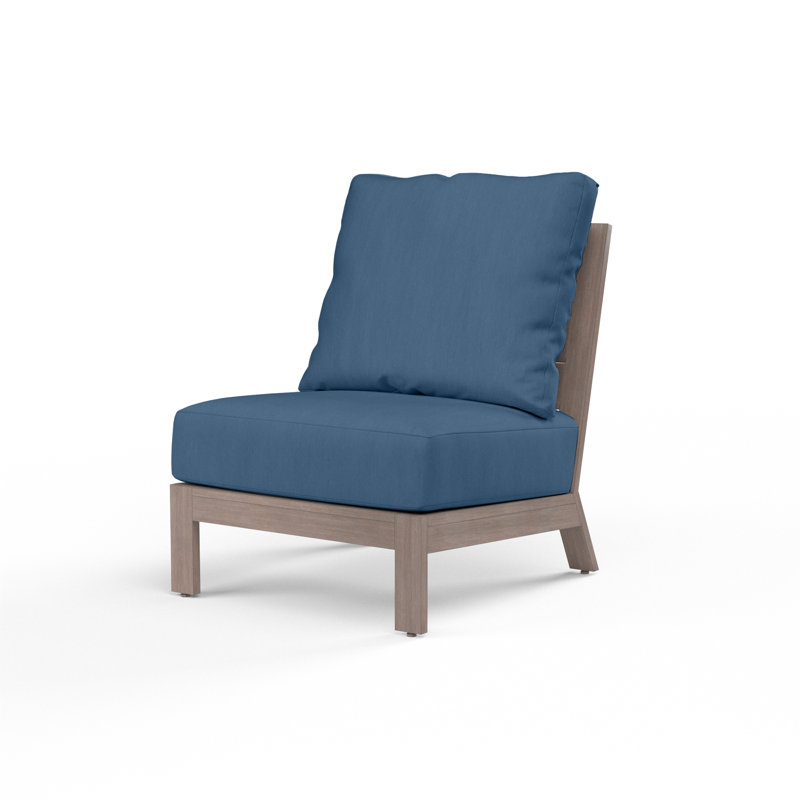 Chaise sans accoudoirs avec coussin Laguna, Sunbrella® Echo Midnight