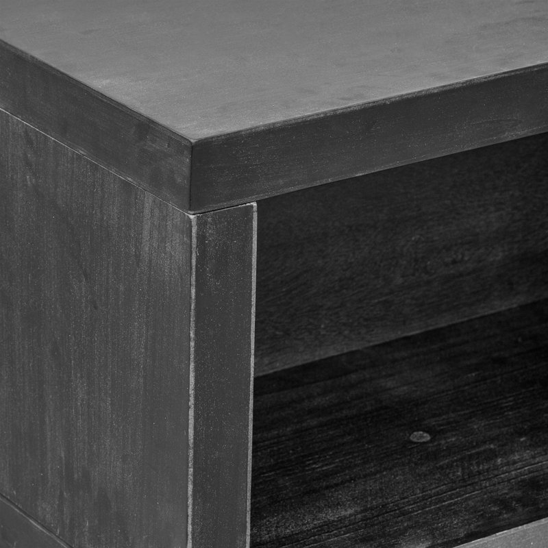 Console étroite avec conception symétrique, Noir