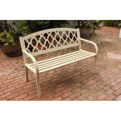 Evelyn Steel Bench by Innova Hearth and Home
