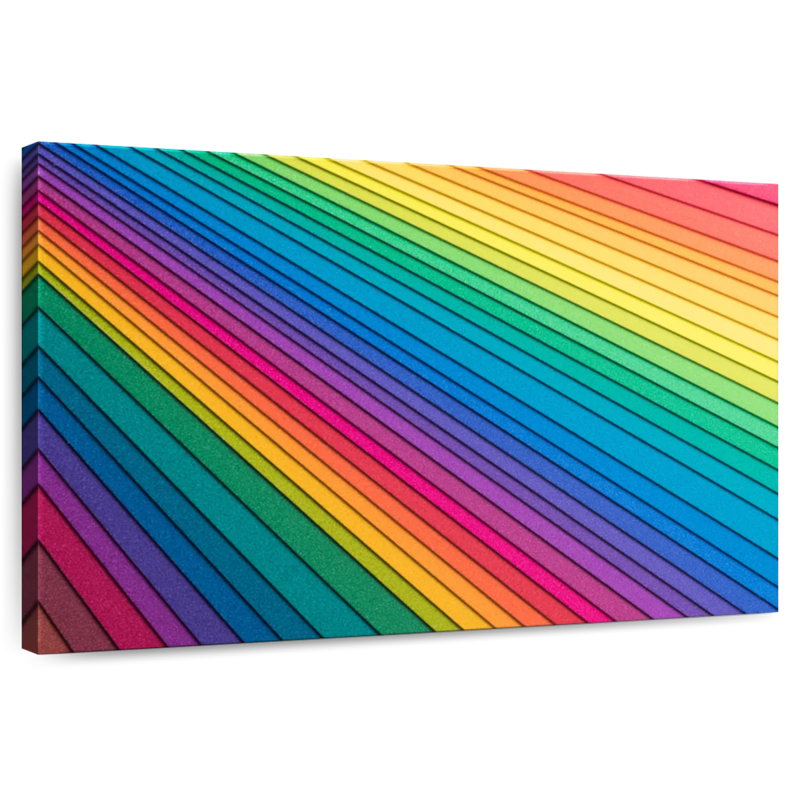 Hiltrud Rainbow Paper Stack, 32" H x 48" W