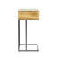 Table d'appoint en bois de manguier en forme de C-1271039485