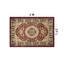 Tapis oriental bourgogne / moutarde / noir Shiflett-97673316