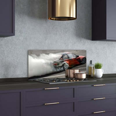 50cm W x 100cm L Glass Peel and Stick Panel