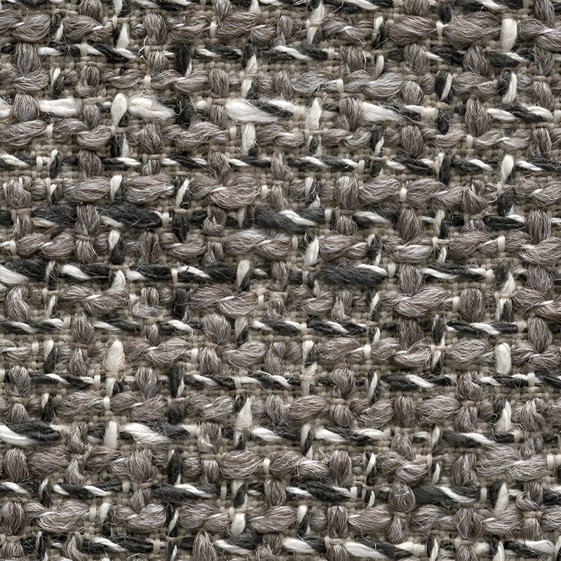 Tabouret rembourré Oleandro, Taupe, Noir mat