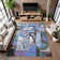 Premium Machine Washable Lubbers AMF1758 Abstract Rug
