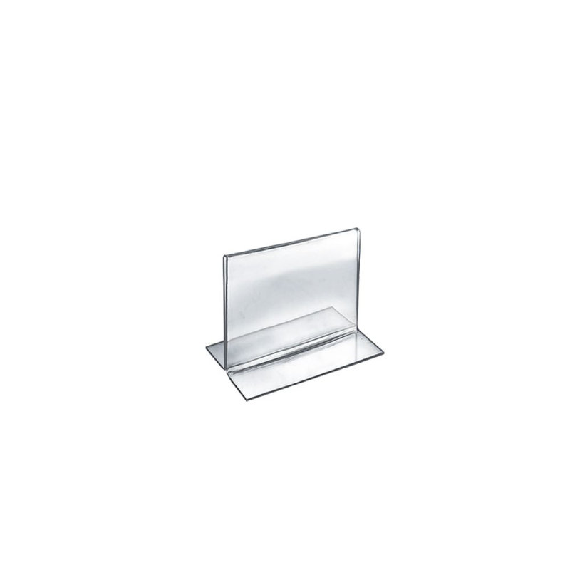 Clear Acrylic Landscape Desktop Sign Holder, 4" x 5"