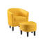 Fauteuil demi-tonneau avec repose-pieds Anges-858201419